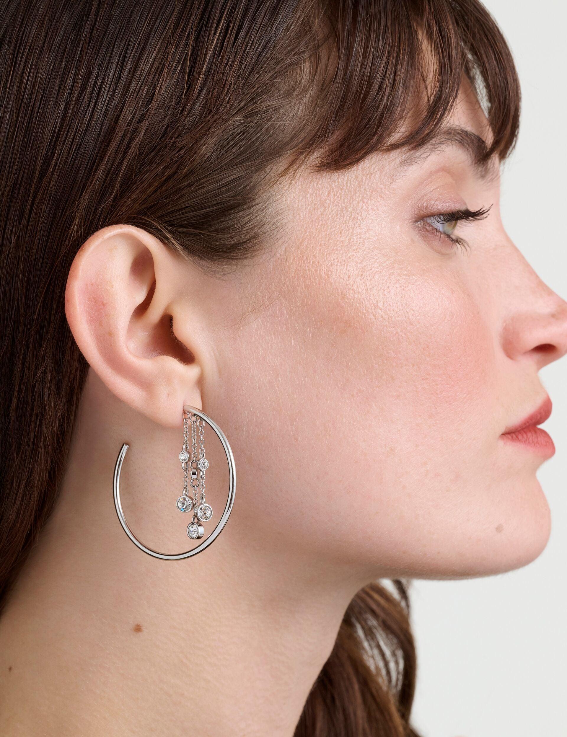 Cascade Hoop Crystal Earrings by TED BAKER