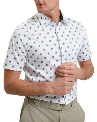 Chaska Short Sleeve Regular Fit Ditsy Floral Print Shirt by TED BAKER