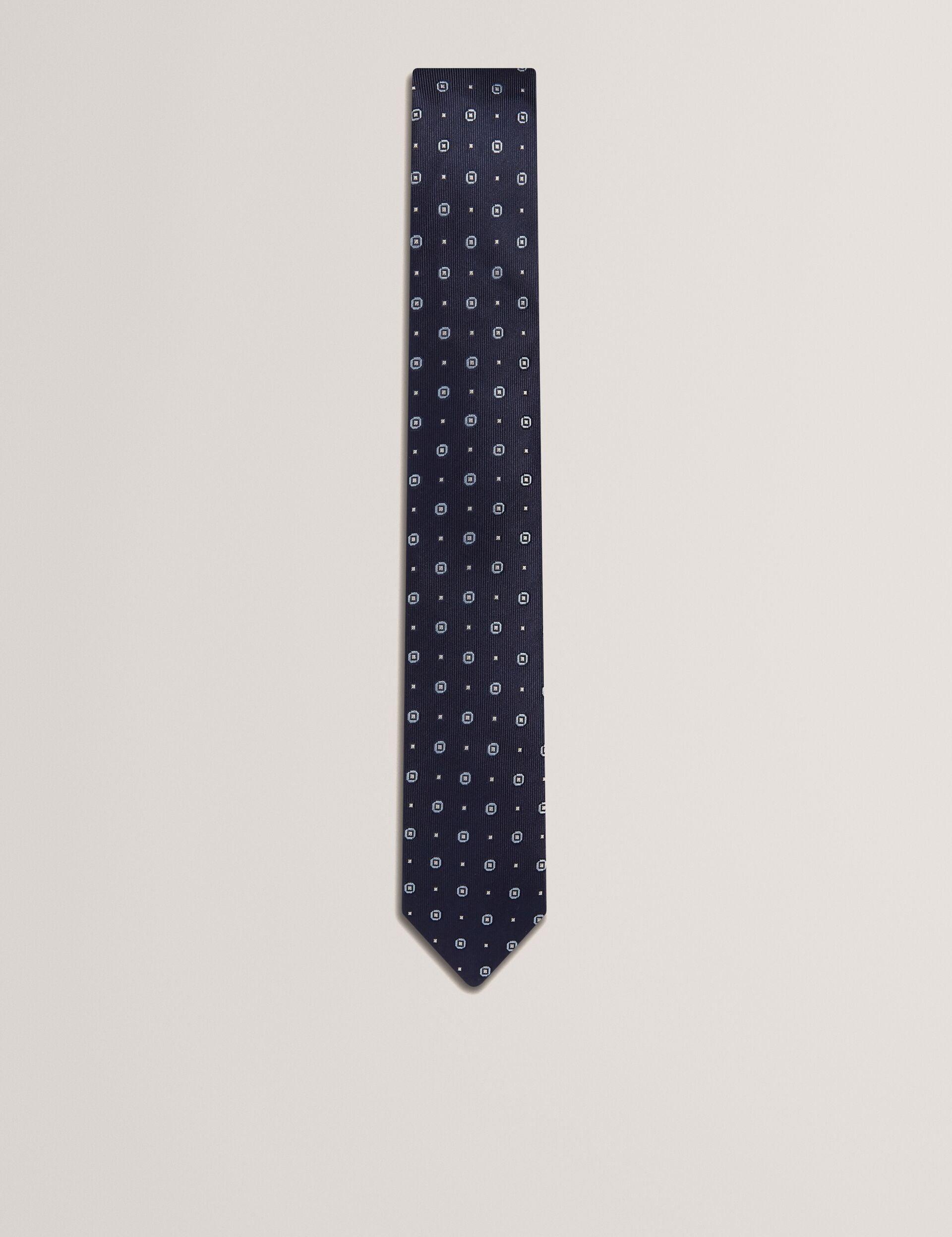 Circle Geometric Print Silk Tie by TED BAKER