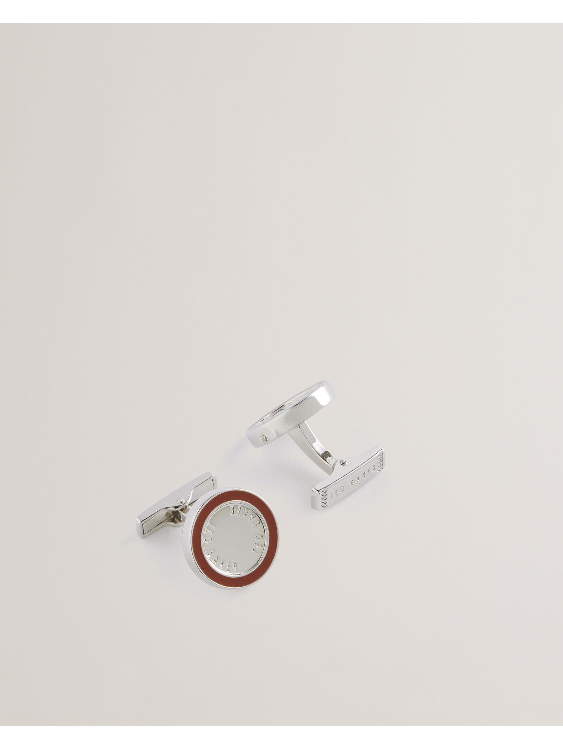 Colour Border Round Cufflinks by TED BAKER