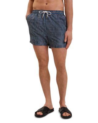 Compten Blurred Check Swim Shorts by TED BAKER