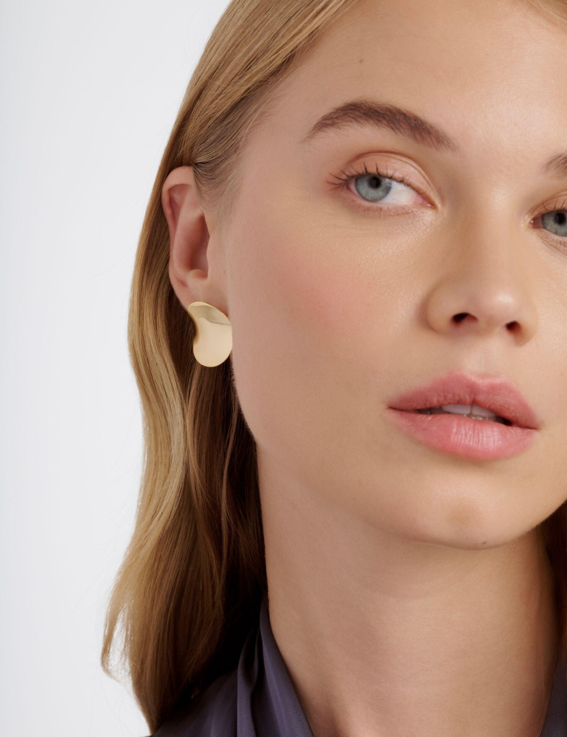 Concave Large Stud Earrings by TED BAKER
