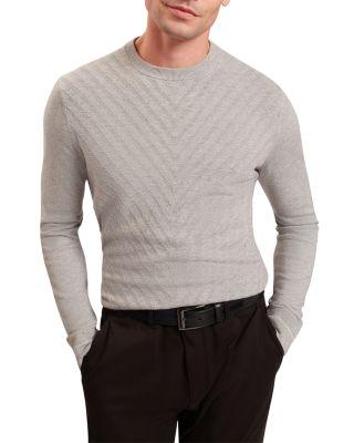 Corbin Chevron Stitch Crewneck Sweater by TED BAKER
