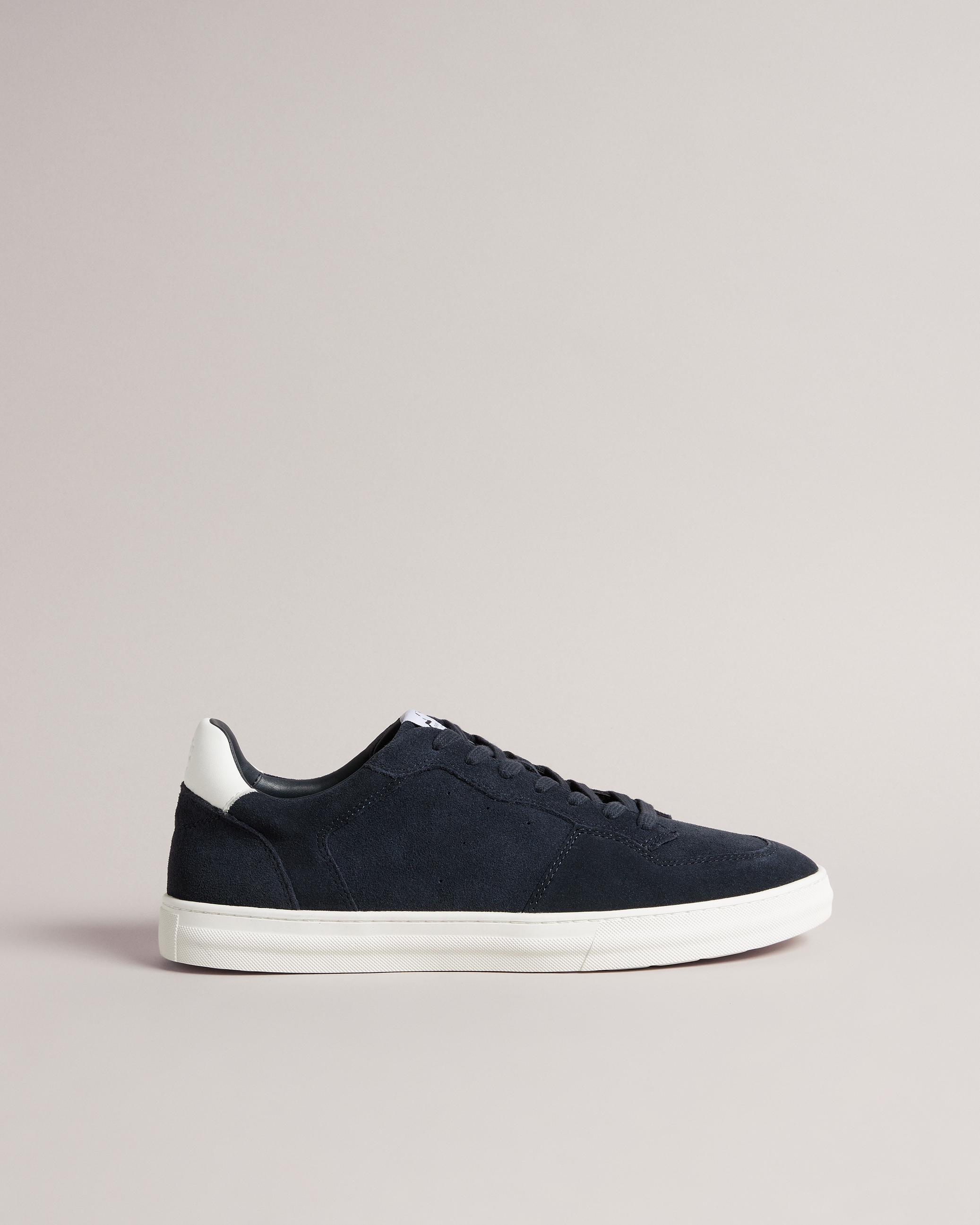 Cupsole Suede Sneaker - BARKERR - Navy by TED BAKER