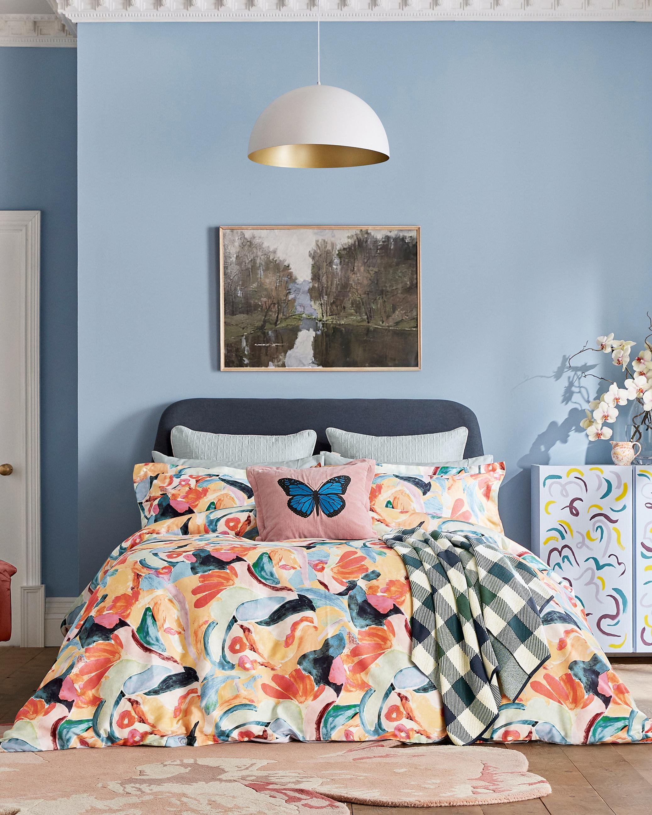 DUCABSM2MUL Abstract Art Double Duvet Cover - ARTIIE - Multicoloured by TED BAKER