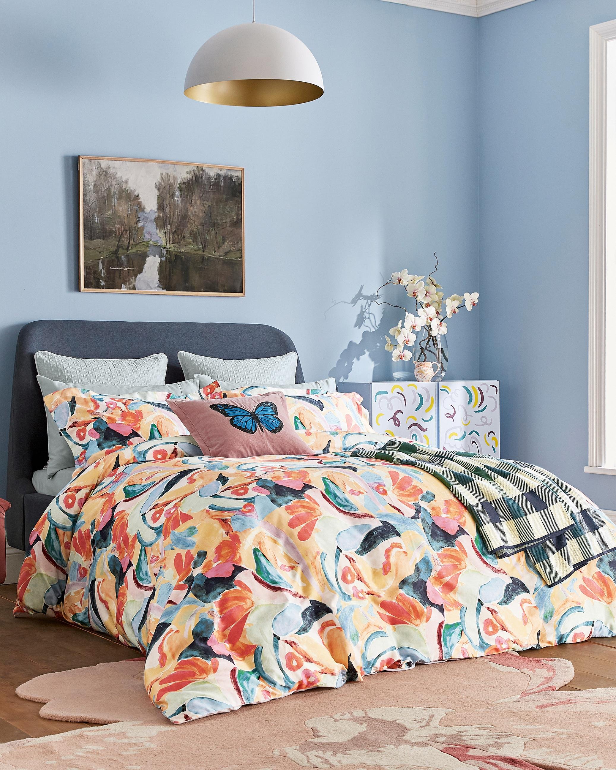DUCABSM3MUL Abstract King Size Duvet Cover - ARTFLO - Multicoloured by TED BAKER