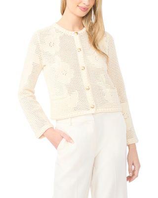 Dana Floral Pointelle Cardigan by TED BAKER