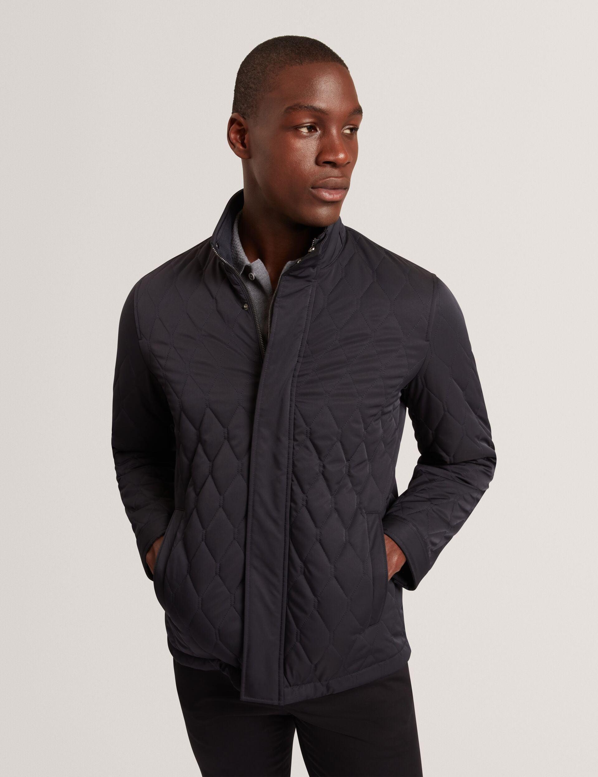 Diamond Quilted Zip Field Coat by TED BAKER