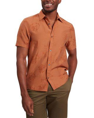 Fabiane Short Sleeve Regular Fit Floral Jacquard Shirt by TED BAKER