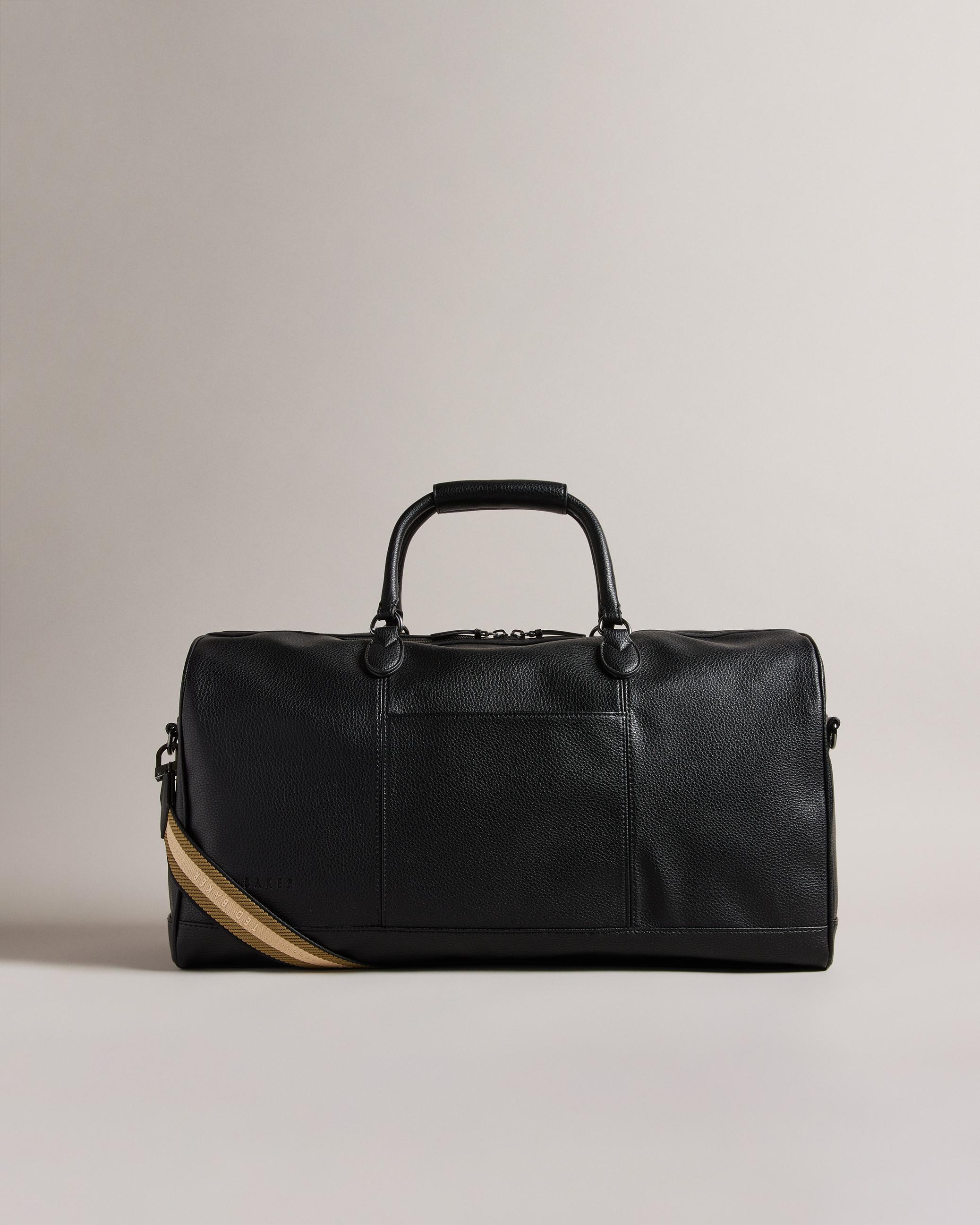 Faux Leather Webbing Strap Holdall - KALVIN - Black by TED BAKER Faux Leather Webbing Strap Holdall - KALVIN - Black by TED BAKER