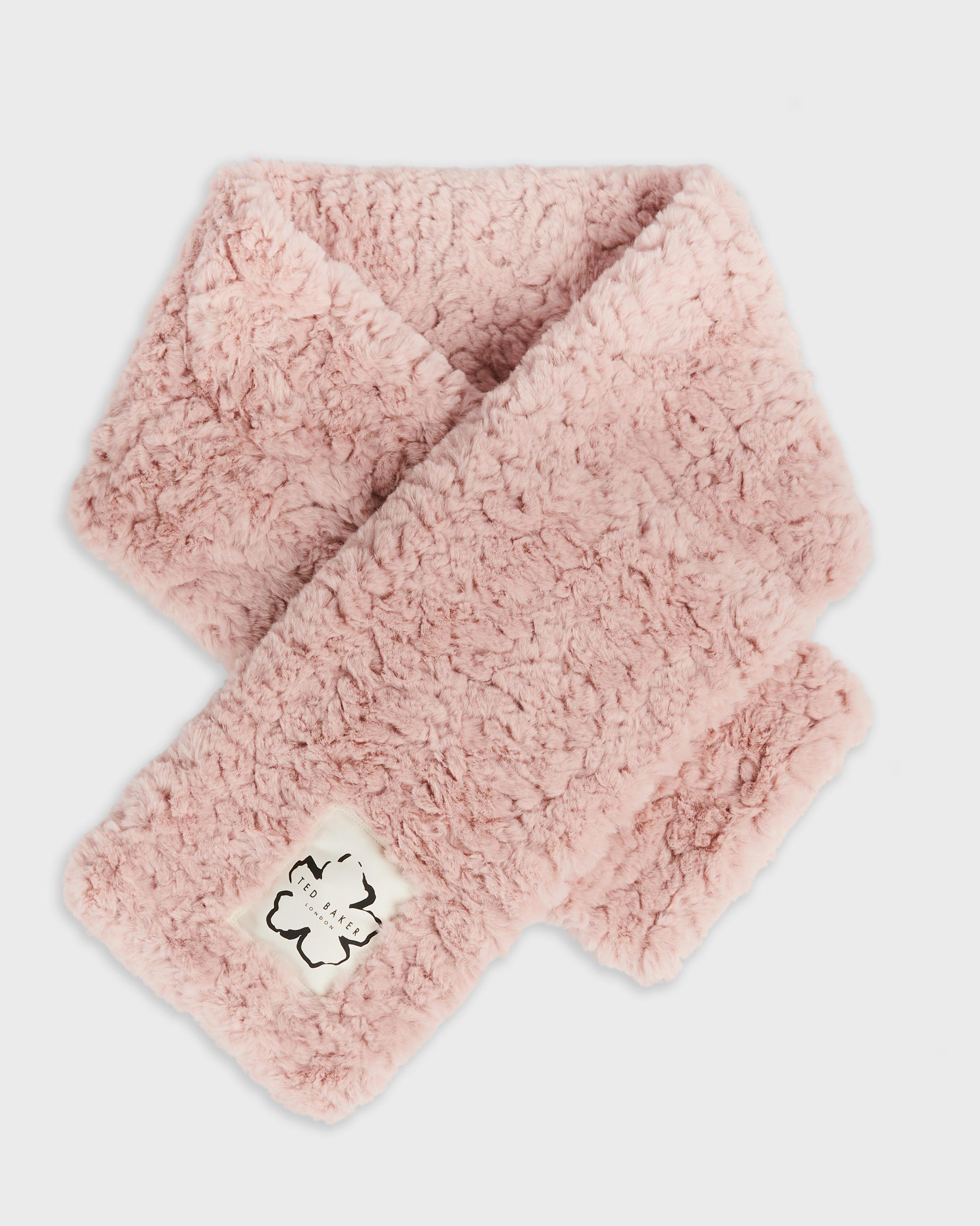 Faux fur wide scarf - FURIAL - Pale Pink by TED BAKER Faux fur wide scarf - FURIAL - Pale Pink by TED BAKER
