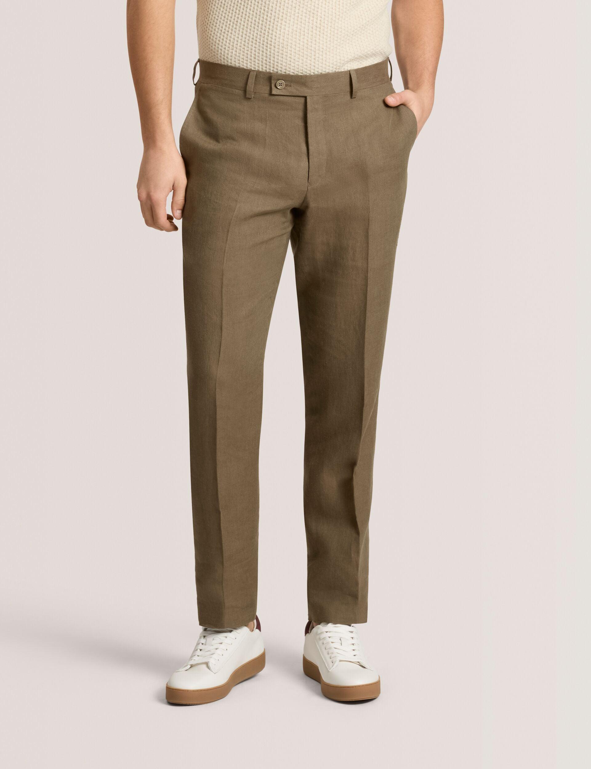 Flat Front Linen Suit Pant by TED BAKER