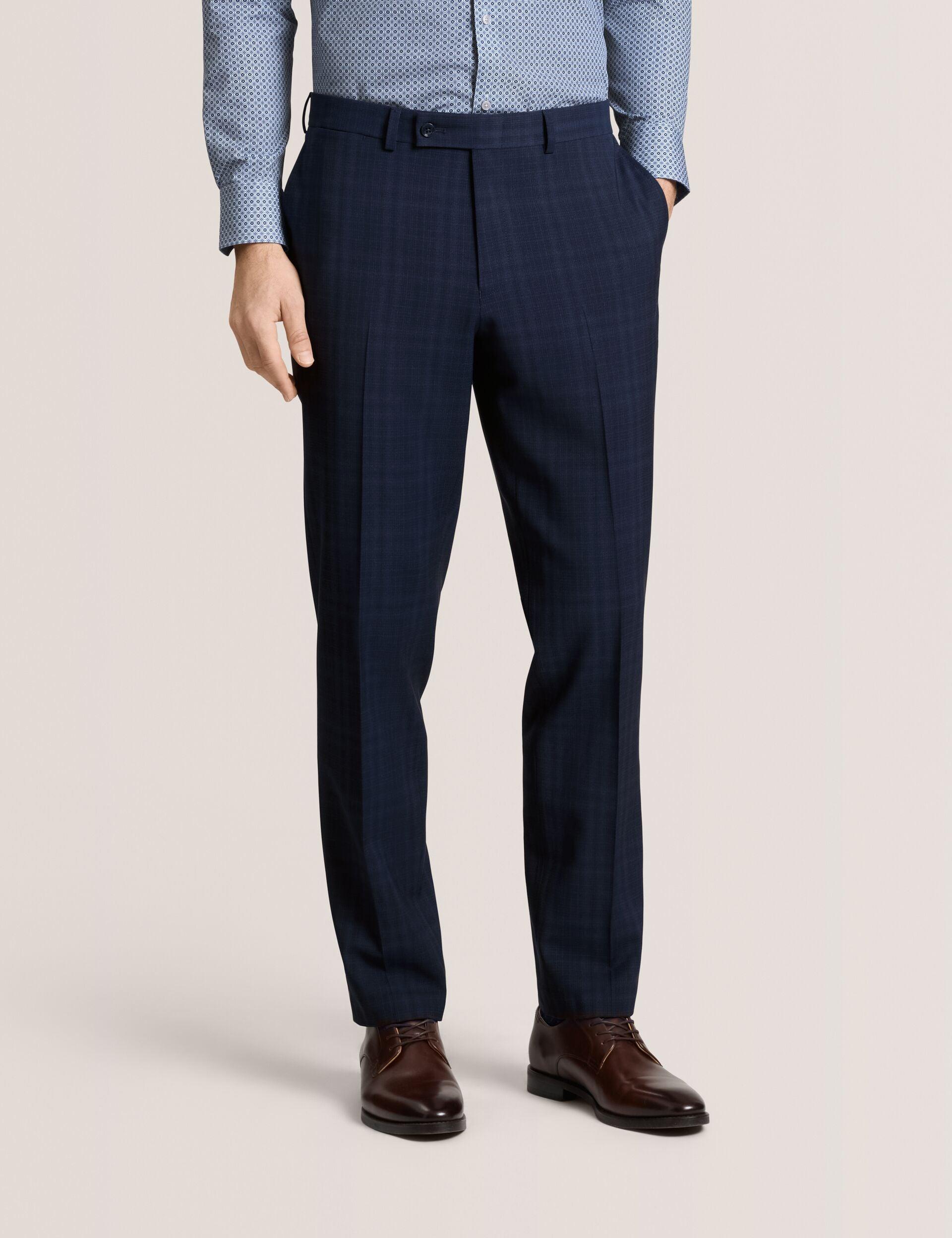 Flat Front Plaid Suit Pant by TED BAKER