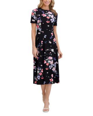 Floral Jersey Midi Dress by TED BAKER