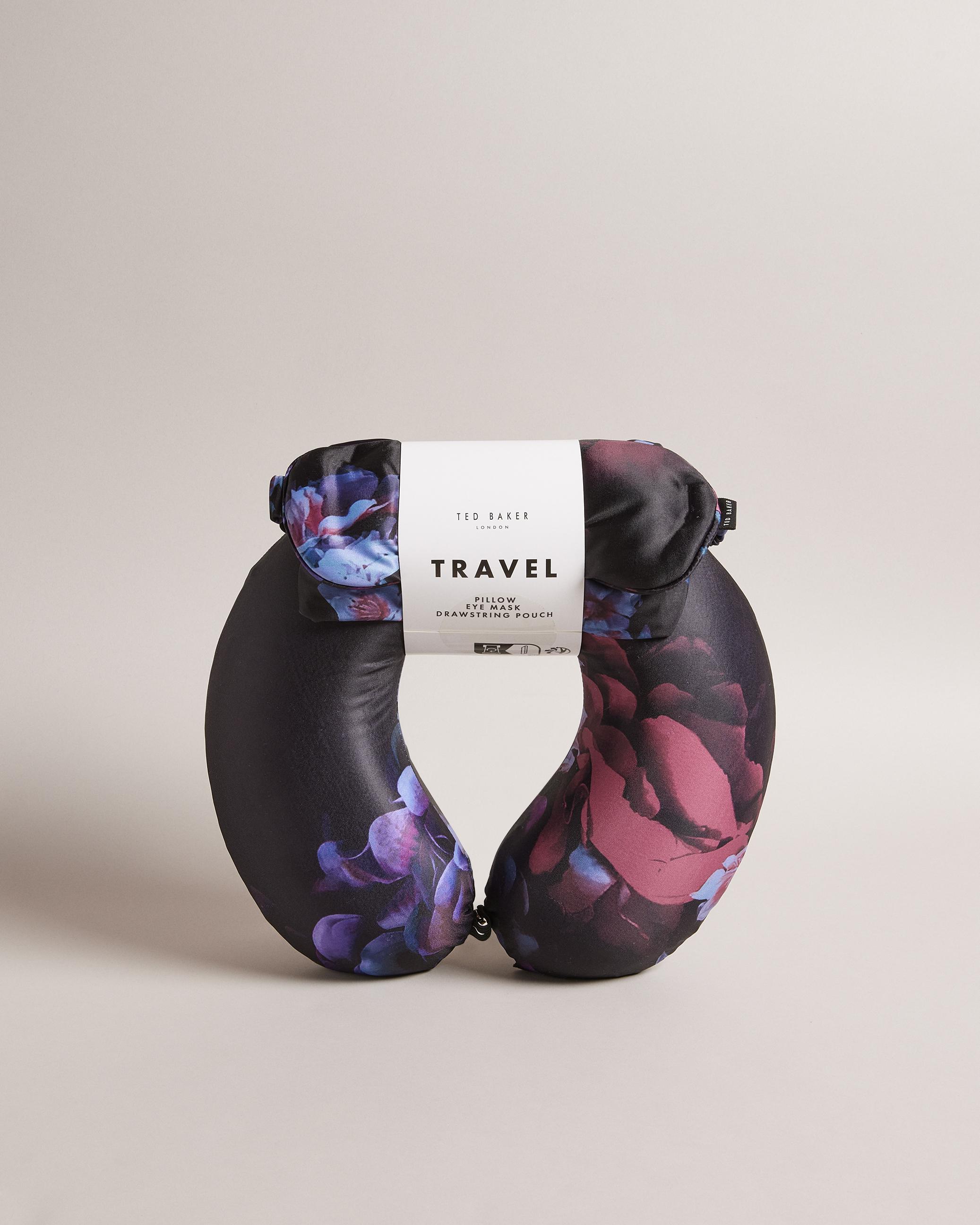 Floral Print Travel Pillow Set - FRACISI - Black by TED BAKER