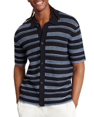 Florem Relaxed Fit Stripe Stitch Shirt by TED BAKER