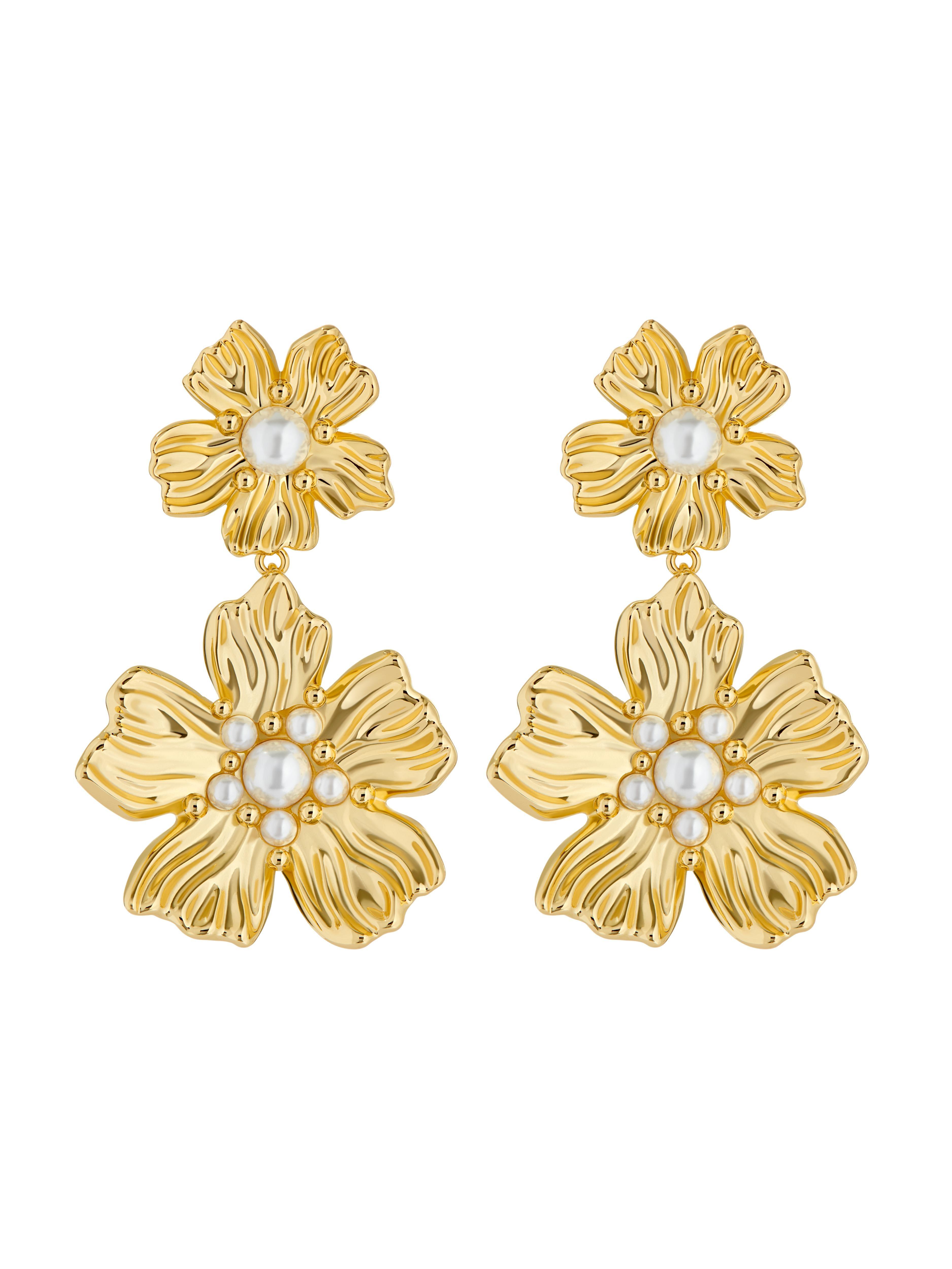 Flower Statement Drop Earrings by TED BAKER
