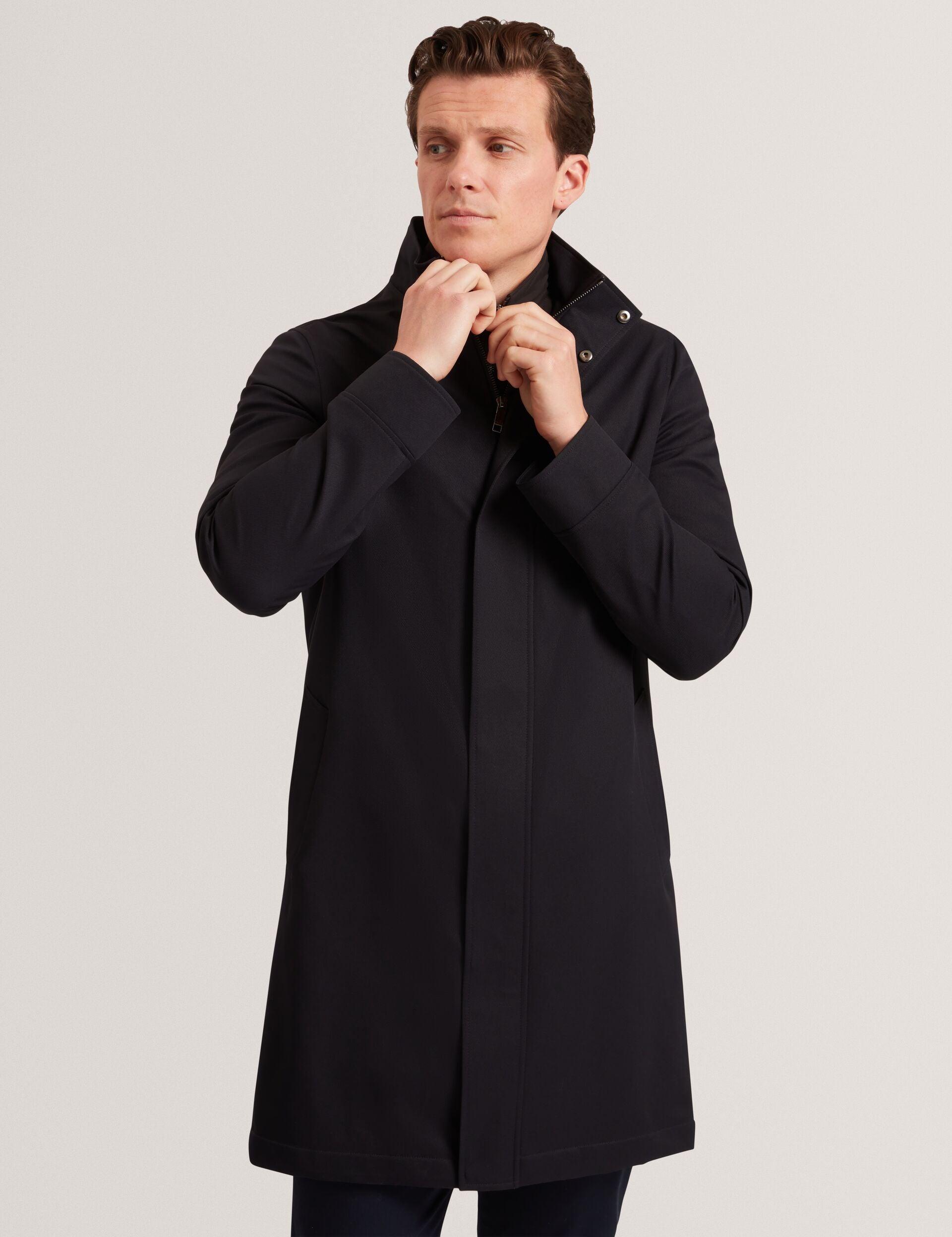 Funnel Neck Longline Jacket With Liner by TED BAKER