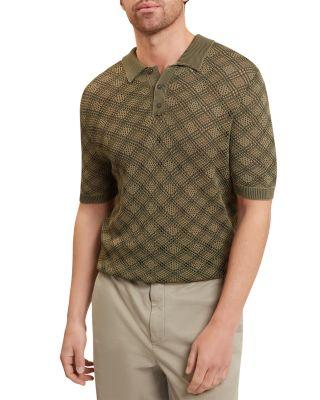 Geometric Stitch Polo Shirt by TED BAKER