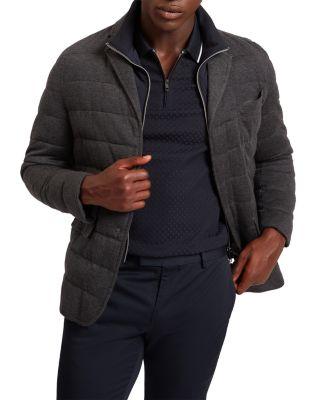 Gerome Fine Knit Quilted Blazer with Mock Neck Liner by TED BAKER