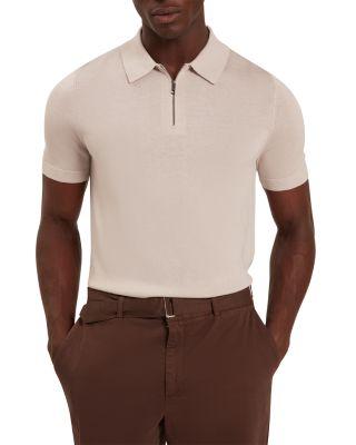 Givrans Quarter Zip Polo Shirt by TED BAKER