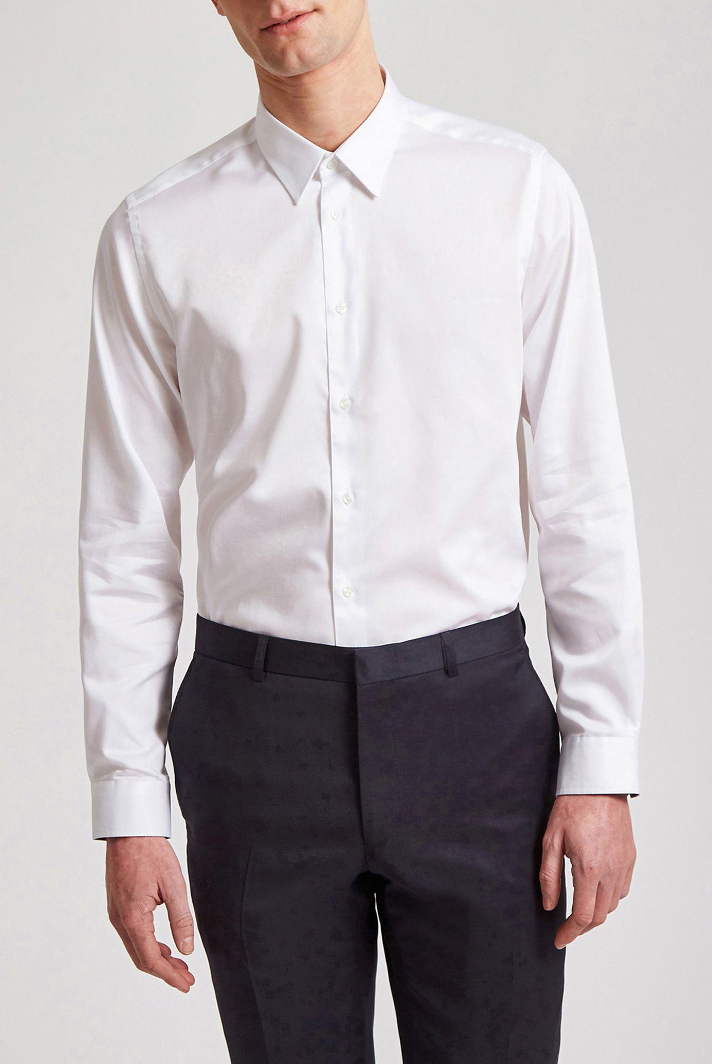 Holme Strech White Regular Shirt by TED BAKER