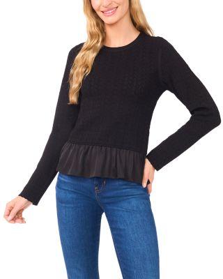 Irene Long Sleeve Crewneck Top by TED BAKER
