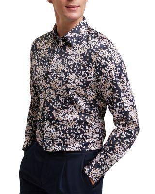 Jaciel Long Sleeve Botanical Shirt by TED BAKER