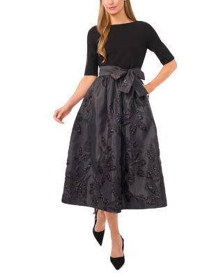 Jesse Mixed Media Midi Dress by TED BAKER