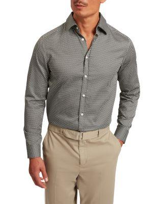 Jozef Slim Fit Mini Geo Print Cotton Shirt by TED BAKER