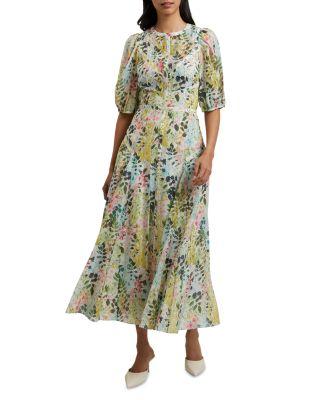Kandea Puff Sleeve Midi Dress by TED BAKER