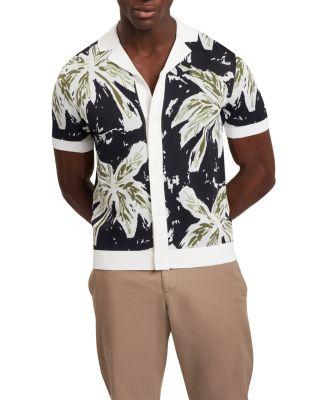 Kyes Knitted Leaf Camp Shirt by TED BAKER