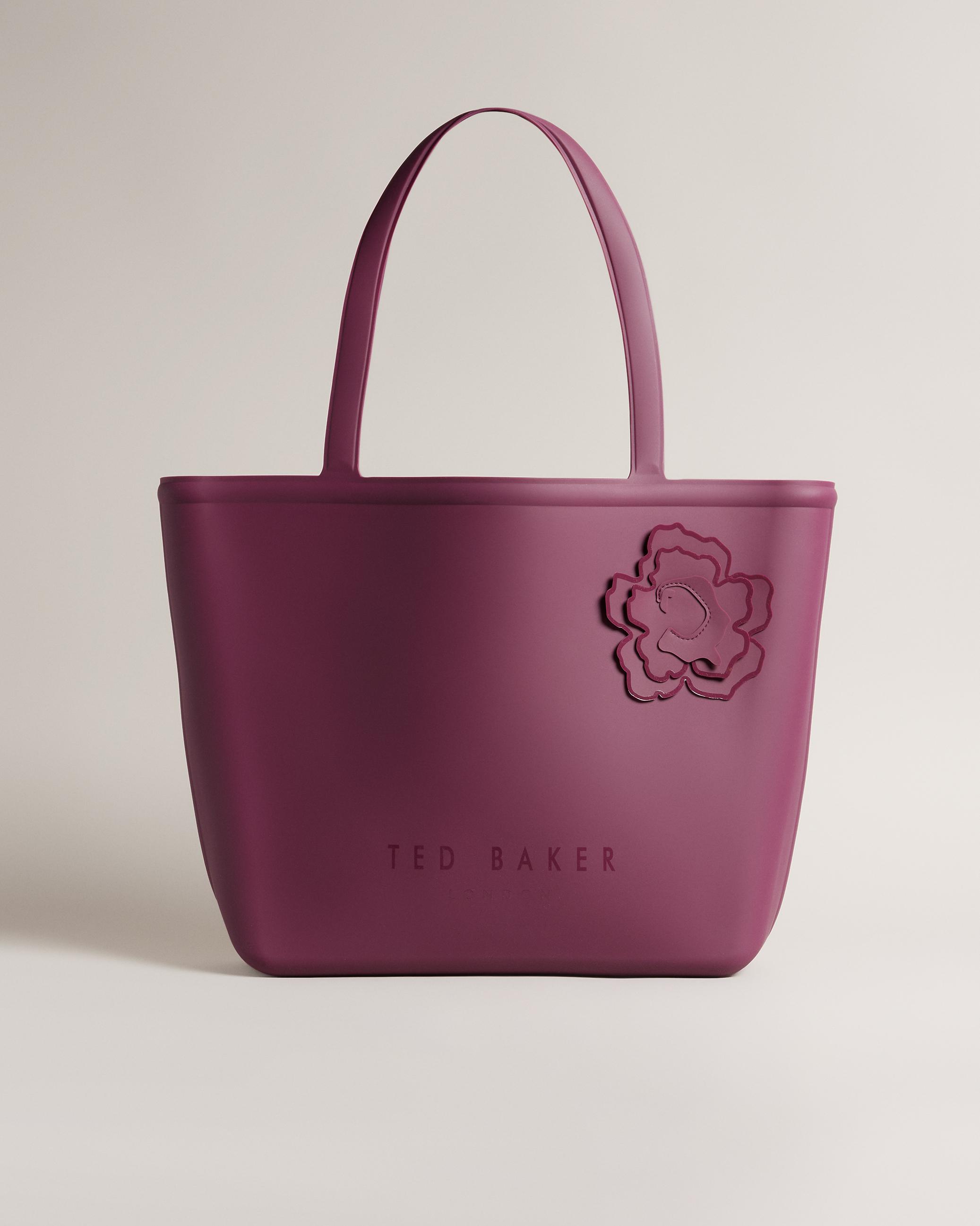 Large Silicone Tote - JELLIEZ - Deep Purple by TED BAKER