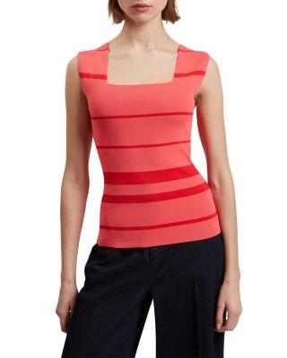 Laydaa Square Neck Striped Top by TED BAKER