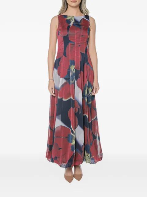 Laynia floral-print bubble-hem maxi dress by TED BAKER