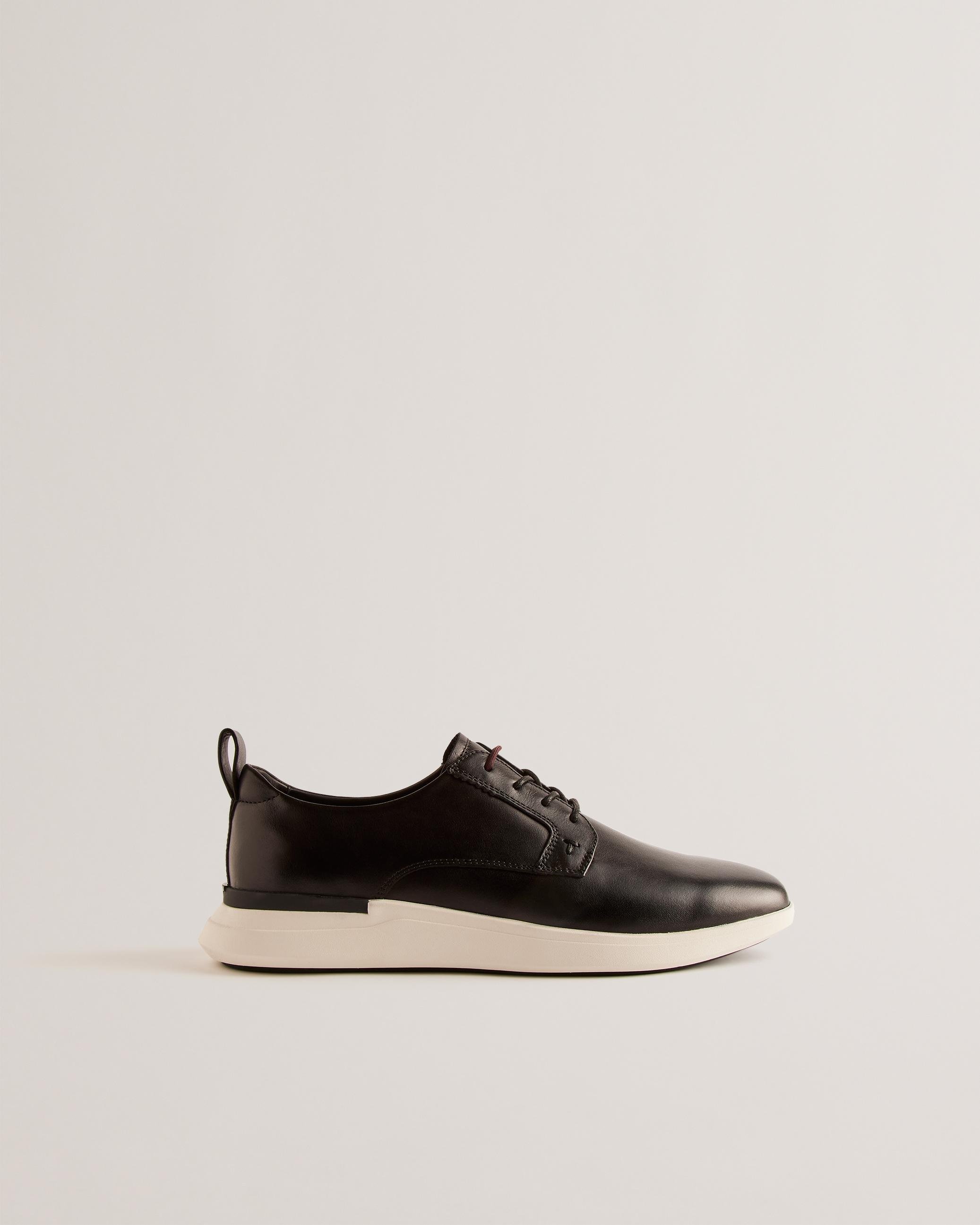 Leather Lace Up Hybrid Trainers - DORSSET - Black by TED BAKER