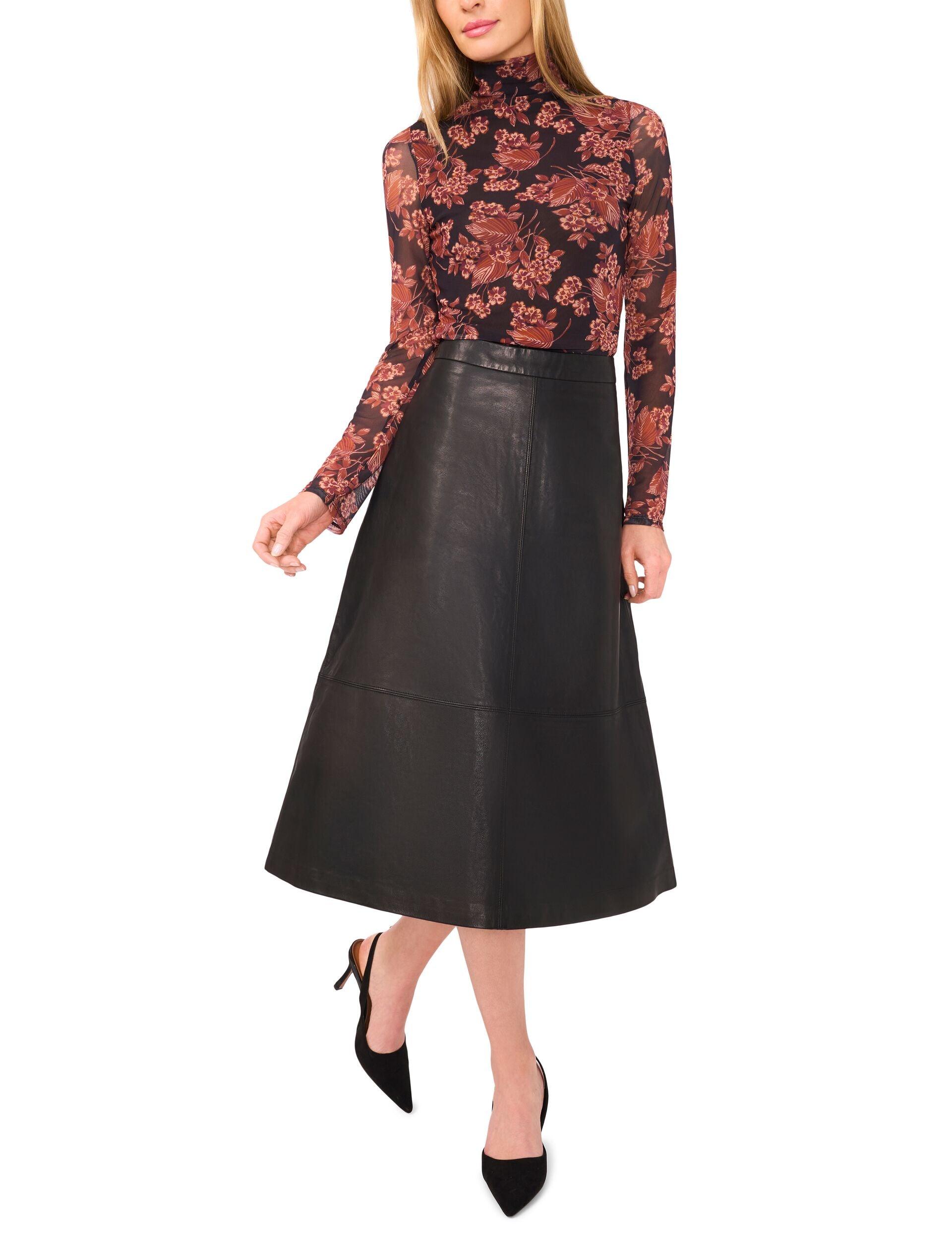 Leather Maxi Skirt by TED BAKER