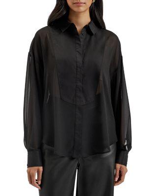Lechosa Chiffon Oversized Shirt by TED BAKER