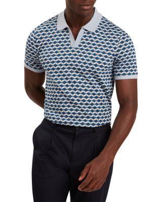 Lirien Printed Jacquard Polo Shirt by TED BAKER