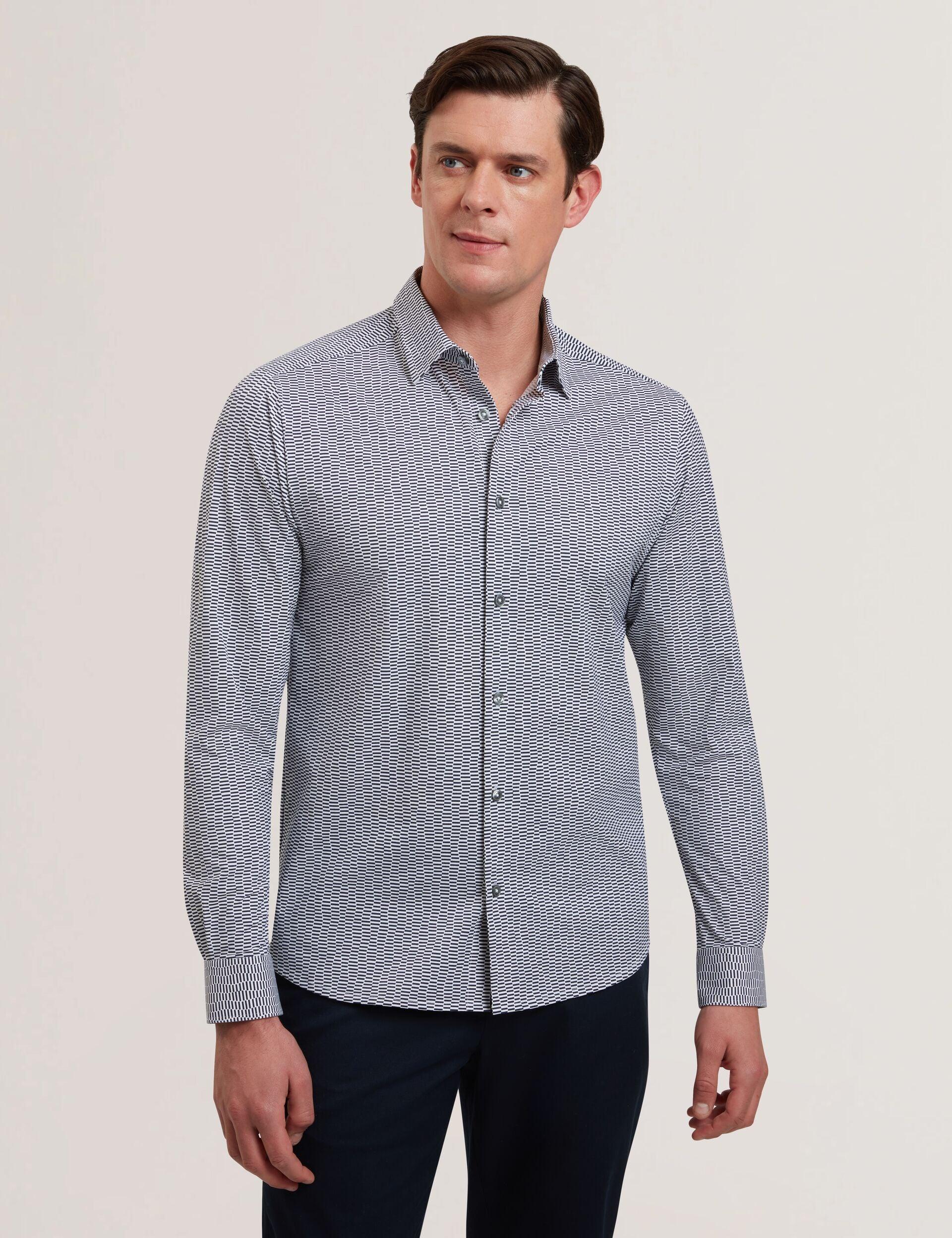 Long Sleeve Geo Print Shirt by TED BAKER