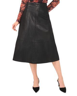 Lyndelle Leather Midi Skirt by TED BAKER