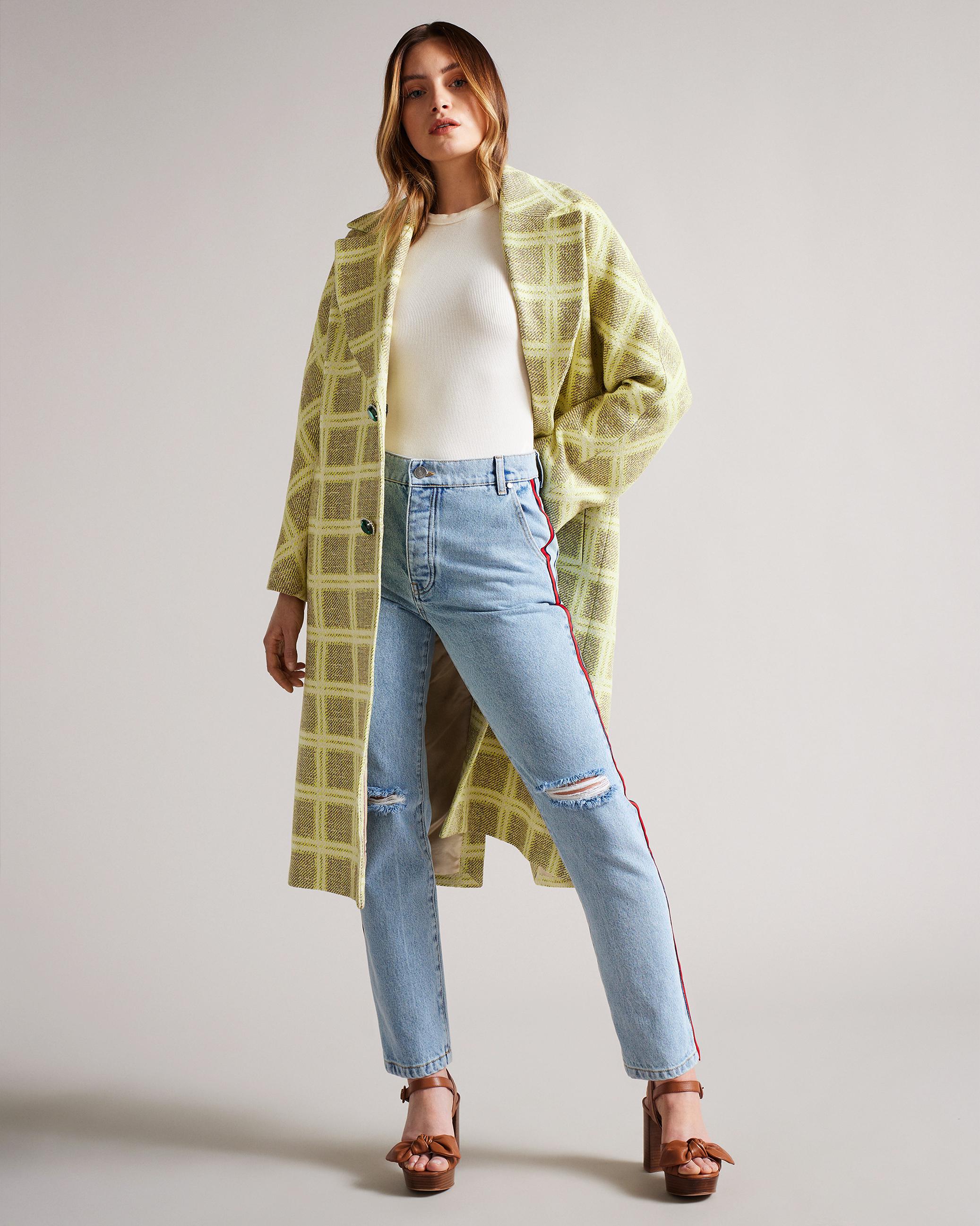 MIB Summer Oversized Coat - MADRES - Light Yellow by TED BAKER MIB Summer Oversized Coat - MADRES - Light Yellow by TED BAKER
