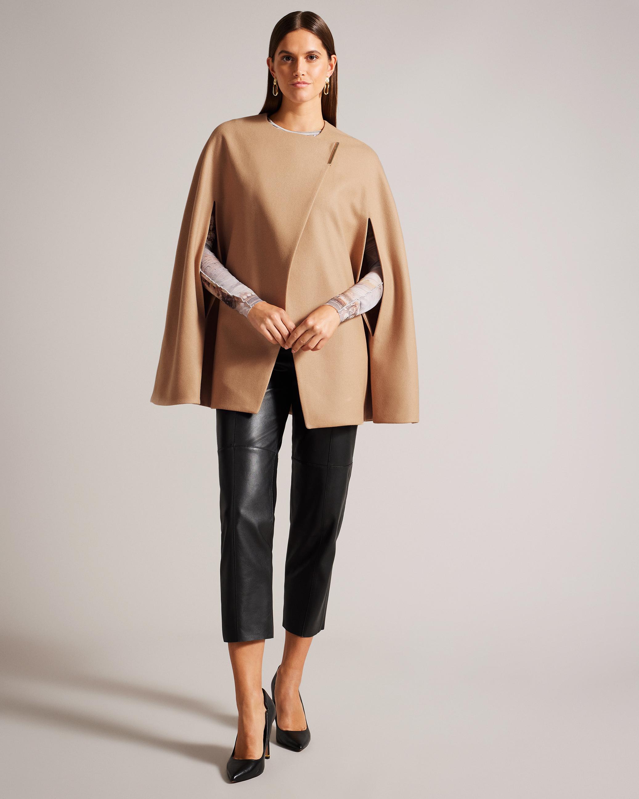 Melton Cape - VALARIY - Camel by TED BAKER