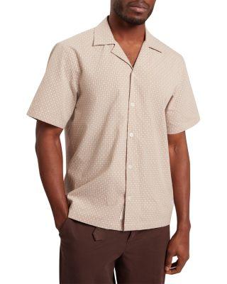 Merrik Geo Textured Relaxed Fit Camp Shirt by TED BAKER