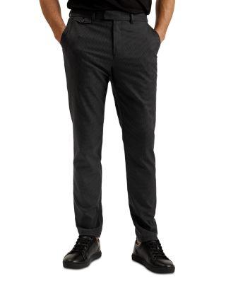 Micro Houndstooth Slim Fit Pants by TED BAKER