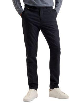 Micro Houndstooth Slim Fit Pants by TED BAKER