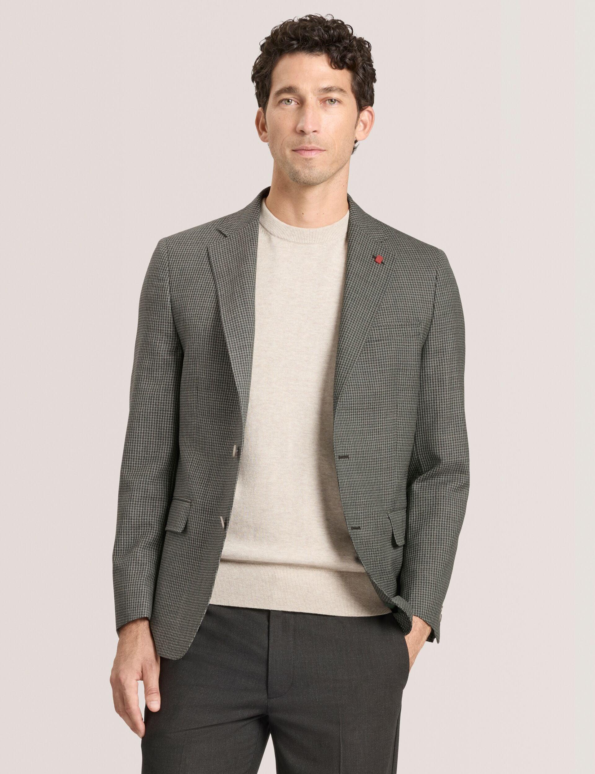 Mini Check Wool Modern Fit Suit Jacket by TED BAKER