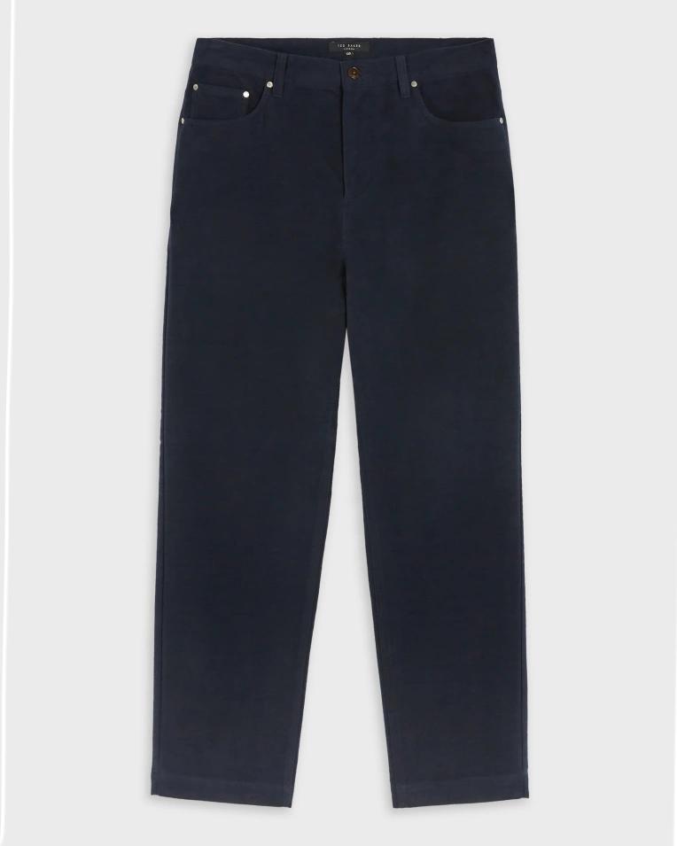 Moleskin Tapered Trouser - TELSCOP - Navy by TED BAKER