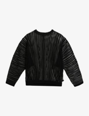 Nellay striped sheer mesh jumper by TED BAKER