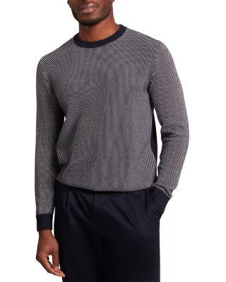 Neopoti Long Sleeve Small Stitch Crewneck Tee by TED BAKER